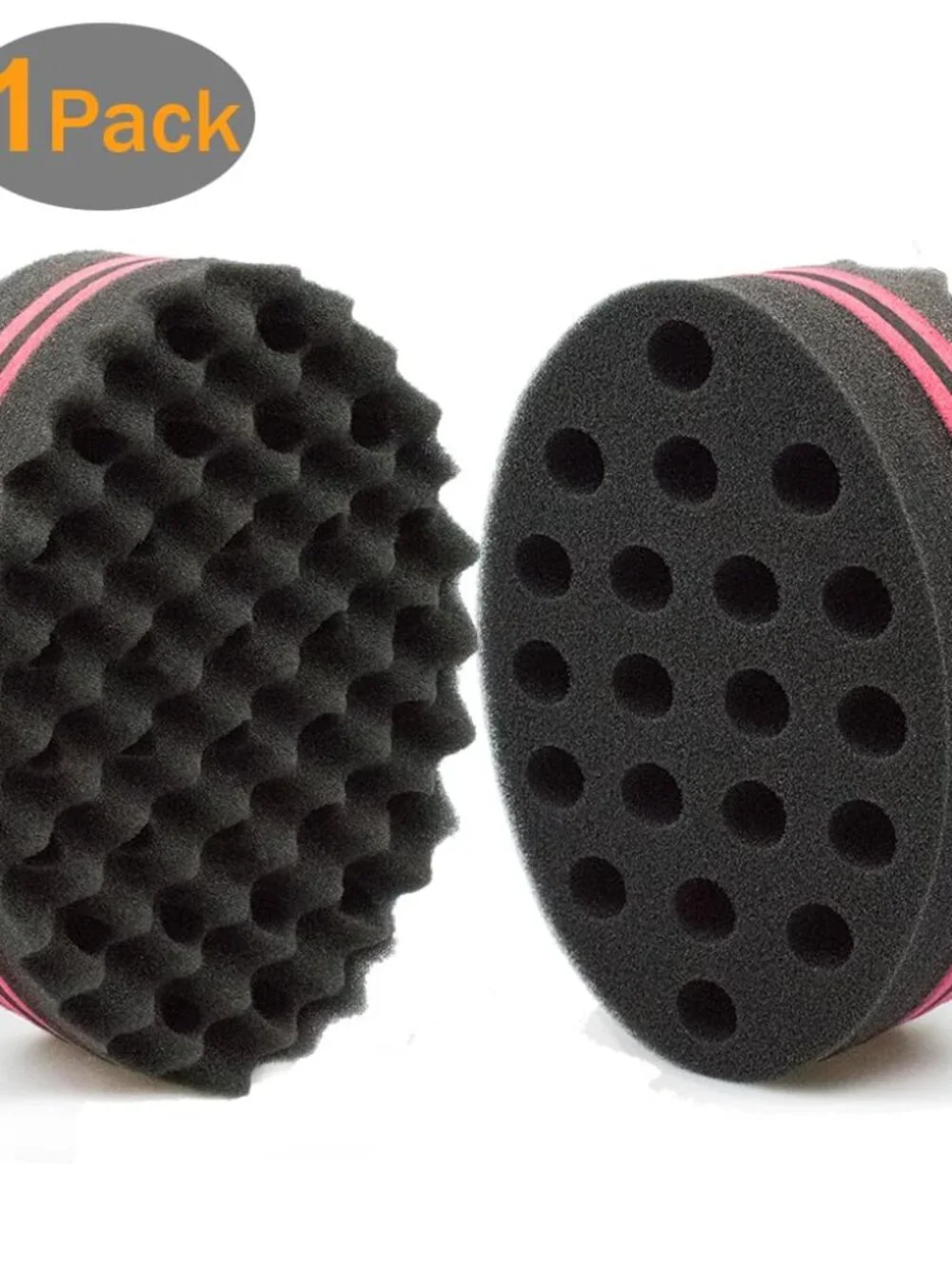 Hair Magic Twist Sponge: Two-Sided Dread Afro Coil Barber Tool for Curling and W